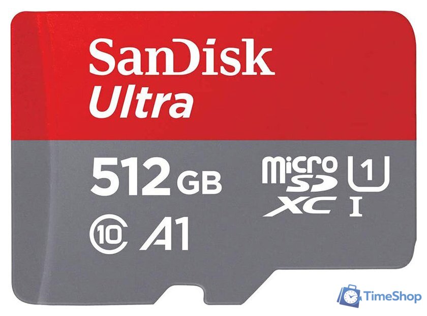 Карта памяти SanDisk Ultra SDSQUAC-512G-GN6MN microSDXC 512GB - Изображение №1 — Интернет-магазин Time-Shop