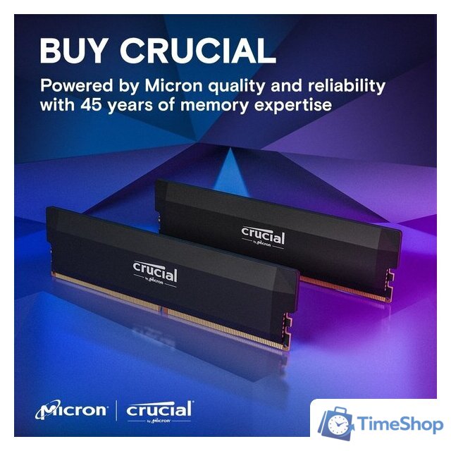 Оперативная память Crucial Pro Overclocking Edition 2x16ГБ DDR5 6000 МГц CP2K16G60C36U5B - Изображение №5 — Интернет-магазин Time-Shop