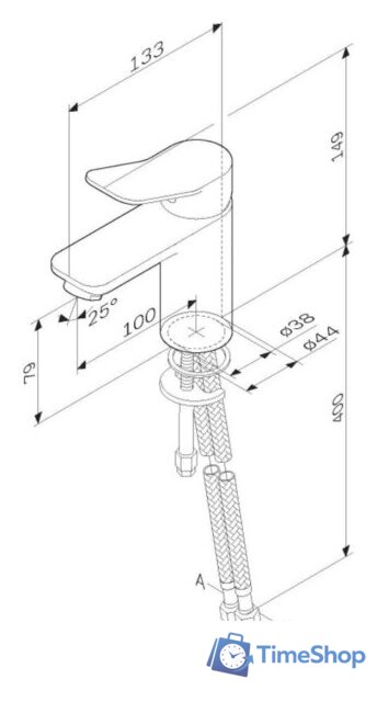 Смеситель AM.PM X-Joy F85A02122 - Изображение №8 — Интернет-магазин Time-Shop