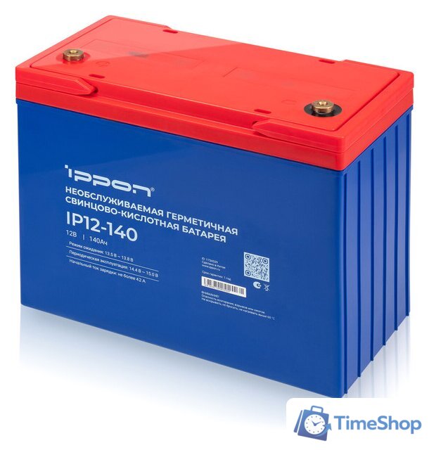 Аккумулятор для ИБП IPPON IP12-140 (12В/140 А·ч) - Изображение №2 — Интернет-магазин Time-Shop