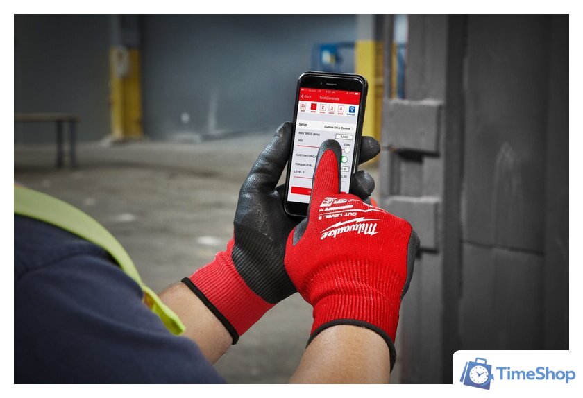 Перчатки хозяйственные Milwaukee Cut level 3/C 8/M 4932471420 - Изображение №2 — Интернет-магазин Time-Shop