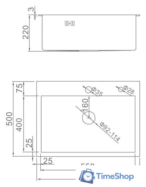 Кухонная мойка Gerhans K36050B (графит) - Изображение №2 — Интернет-магазин Time-Shop