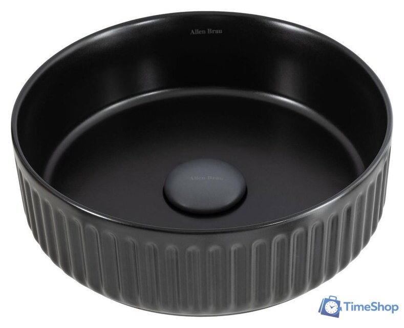 Умывальник Allen Brau Fantasy Line 36 4.11032.31 черный матовый - Изображение №1 — Интернет-магазин Time-Shop