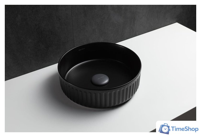 Умывальник Allen Brau Fantasy Line 36 4.11032.31 черный матовый - Изображение №8 — Интернет-магазин Time-Shop