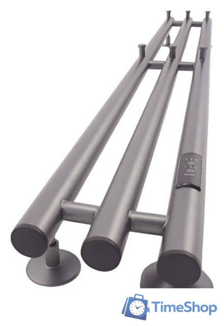 Полотенцесушитель Маргроид Ferrum Inaro СНШ 80*6*12 Графит, скрытого монтажа, таймер справа (6 крючков) - Изображение №5 — Интернет-магазин Time-Shop