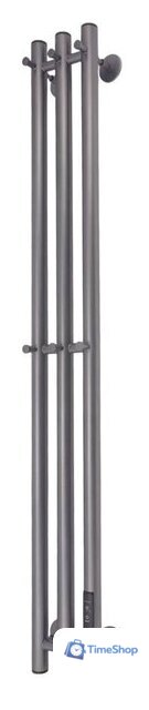 Полотенцесушитель Маргроид Ferrum Inaro СНШ 80*6*12 Графит, скрытого монтажа, таймер справа (6 крючков) - Изображение №4 — Интернет-магазин Time-Shop