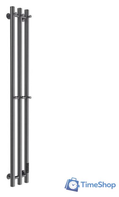 Полотенцесушитель Маргроид Ferrum Inaro СНШ 80*6*12 Графит, скрытого монтажа, таймер справа (6 крючков) - Изображение №1 — Интернет-магазин Time-Shop