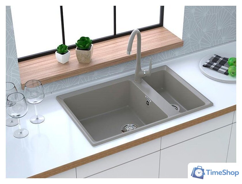 Кухонная мойка GranFest GF-LV-760K (песочный) - Изображение №3 — Интернет-магазин Time-Shop