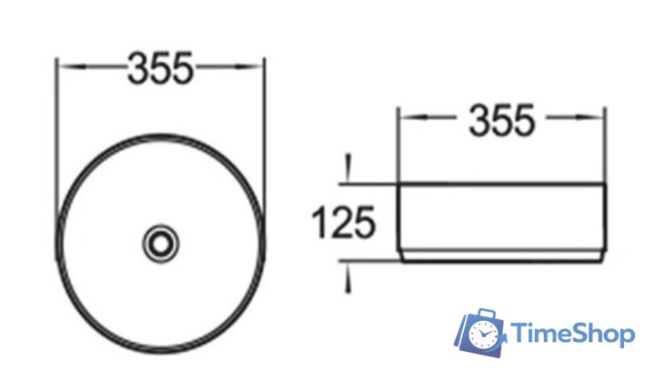 Умывальник SantiLine SL-1037 - Изображение №2 — Интернет-магазин Time-Shop