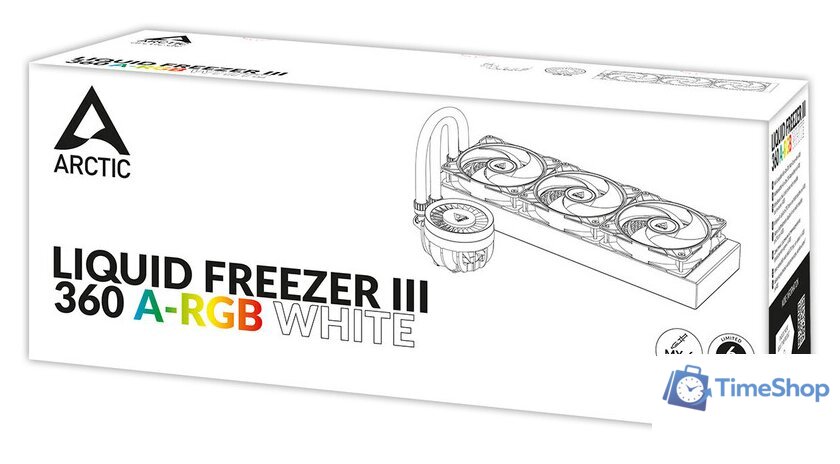 Система жидкостного охлаждения для процессора Arctic Liquid Freezer III 360 A-RGB White ACFRE00152A - Изображение №12 — Интернет-магазин Time-Shop
