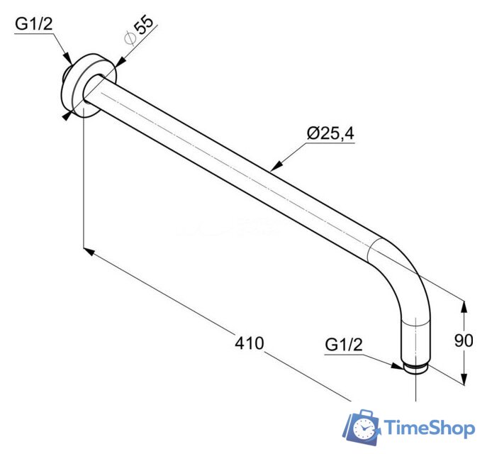 Душевая система  Kludi Bozz 387363976 - Изображение №9 — Интернет-магазин Time-Shop