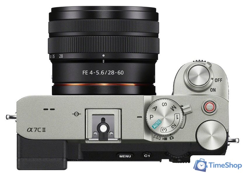 Беззеркальный фотоаппарат Sony Alpha a7C II Kit 28-60mm (серебристый) - Изображение №3 — Интернет-магазин Time-Shop