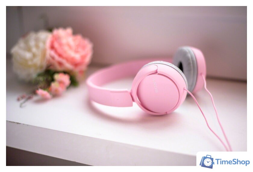 Наушники Sony MDR-ZX110AP (розовый) - Изображение №4 — Интернет-магазин Time-Shop