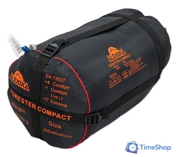 Спальный мешок AlexikA Forester Compact (синий, правая молния) - Изображение №5 — Интернет-магазин Time-Shop