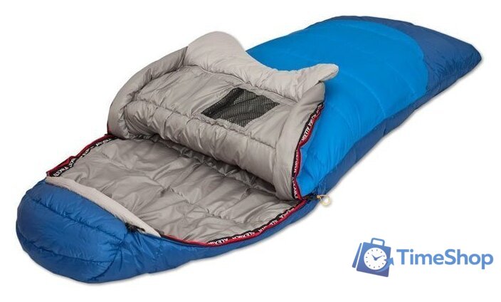 Спальный мешок AlexikA Forester Compact (синий, правая молния) - Изображение №3 — Интернет-магазин Time-Shop