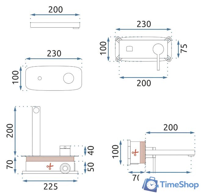 Смеситель Rea Oval B5124 (хром глянцевый) - Изображение №6 — Интернет-магазин Time-Shop