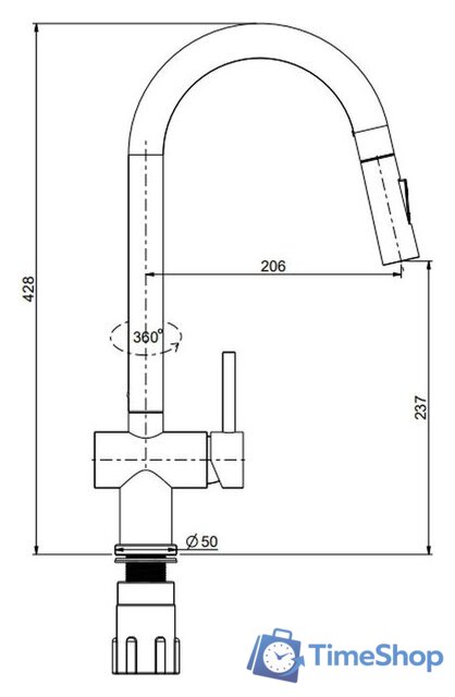 Смеситель Splenka S204.49.09 - Изображение №6 — Интернет-магазин Time-Shop