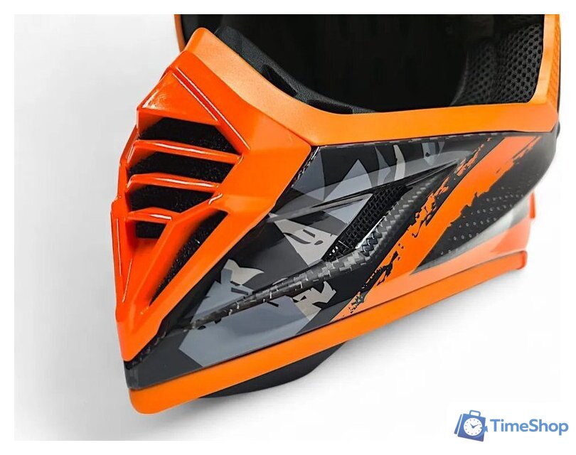 Мотошлем AIM RH855 Carbon Terrain RH855T-DBO-M (M, черный/оранжевый) - Изображение №7 — Интернет-магазин Time-Shop