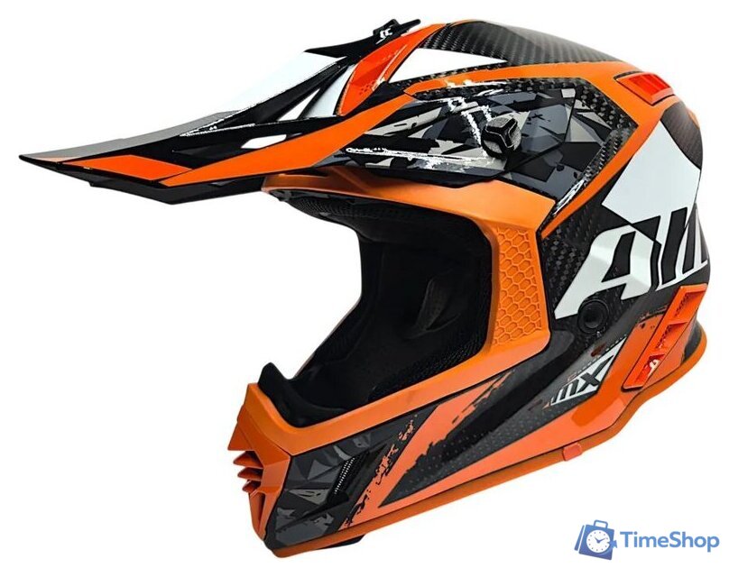 Мотошлем AIM RH855 Carbon Terrain RH855T-DBO-M (M, черный/оранжевый) - Изображение №1 — Интернет-магазин Time-Shop