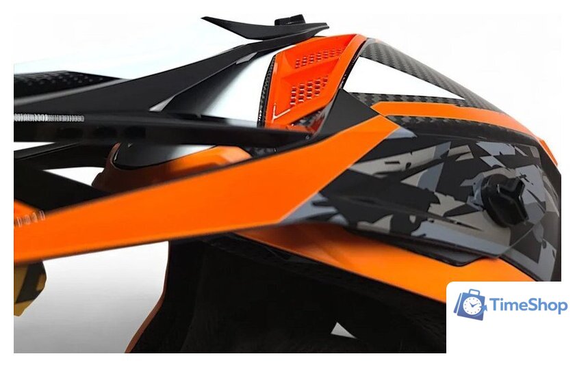 Мотошлем AIM RH855 Carbon Terrain RH855T-DBO-M (M, черный/оранжевый) - Изображение №8 — Интернет-магазин Time-Shop