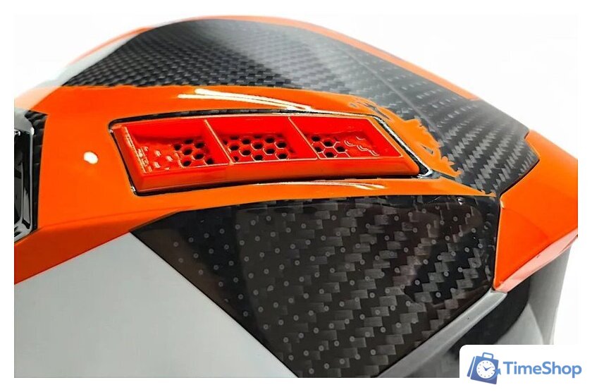 Мотошлем AIM RH855 Carbon Terrain RH855T-DBO-M (M, черный/оранжевый) - Изображение №10 — Интернет-магазин Time-Shop