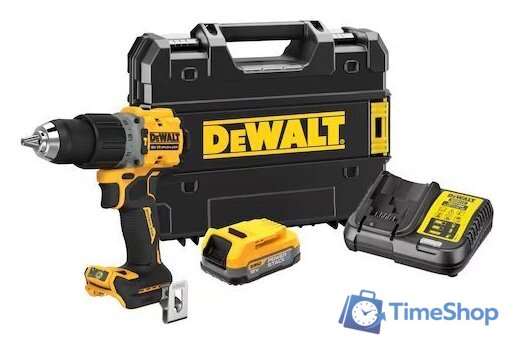 Ударная дрель-шуруповерт DeWalt DCD805E1T (с 1-им АКБ 1.7 Ач, кейс) - Изображение №1 — Интернет-магазин Time-Shop