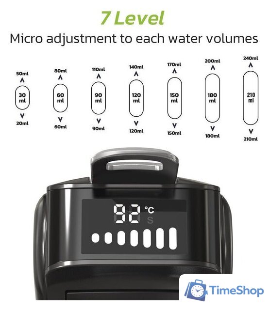 Капсульная кофеварка Hibrew H1B (черный) - Изображение №5 — Интернет-магазин Time-Shop