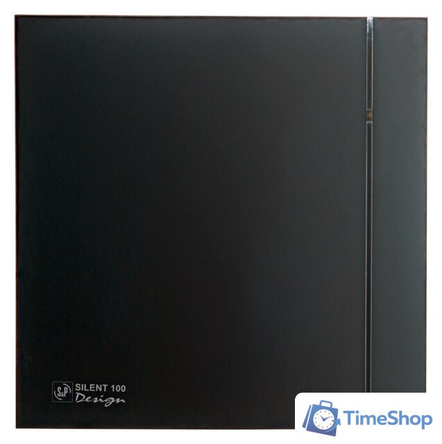 Осевой вентилятор Soler&Palau Silent-100 CZ Matt Black Design - 4C 5210007700 - Изображение №1 — Интернет-магазин Time-Shop
