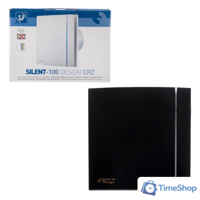 Осевой вентилятор Soler&Palau Silent-100 CZ Matt Black Design - 4C 5210007700 - Изображение №4 — Интернет-магазин Time-Shop