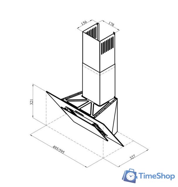 Кухонная вытяжка LEX Mira 500 (черный) - Изображение №2 — Интернет-магазин Time-Shop