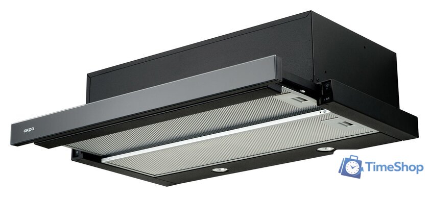 Кухонная вытяжка Akpo Light eco glass twin 60 WK-7 (черный) - Изображение №1 — Интернет-магазин Time-Shop