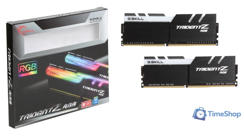Оперативная память G.Skill Trident Z RGB 2x16GB DDR4 PC4-32000 F4-4000C18D-32GTZR - Изображение №2 — Интернет-магазин Time-Shop