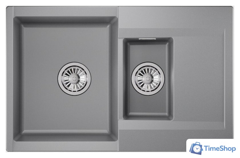 Кухонная мойка Granula ES-7808 (алюминиум) - Изображение №2 — Интернет-магазин Time-Shop