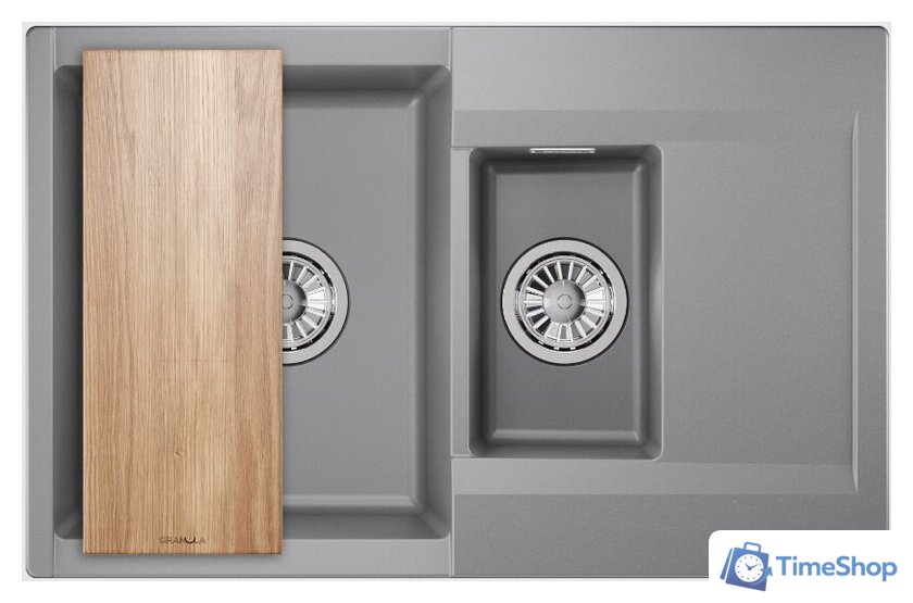 Кухонная мойка Granula ES-7808 (алюминиум) - Изображение №1 — Интернет-магазин Time-Shop