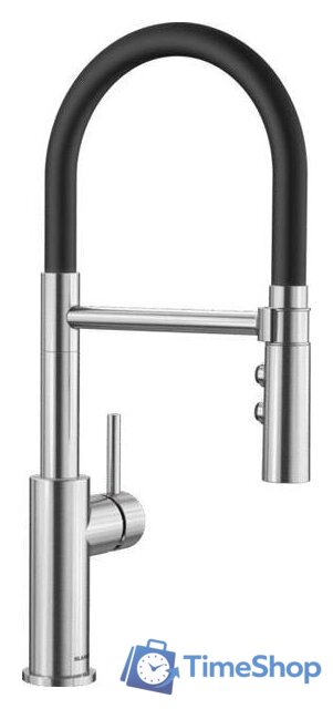 Смеситель Blanco Catris-S Flexo (черный/матовый хром) - Изображение №1 — Интернет-магазин Time-Shop