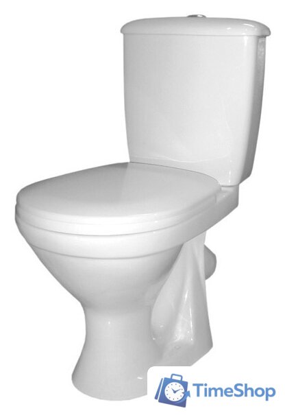 Унитаз напольный Оскольская керамика Суперкомпакт (белый, косой выпуск) - Изображение №1 — Интернет-магазин Time-Shop