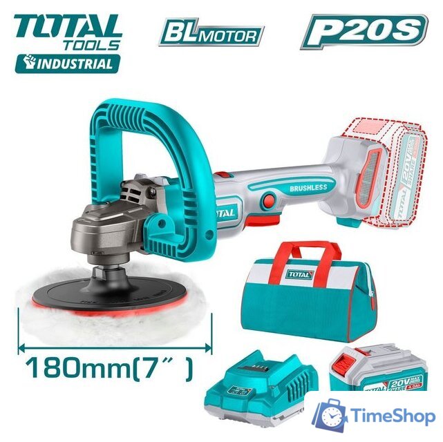 Полировальная машина Total TAPLI20181 (с 1-им АКБ, сумка) - Изображение №1 — Интернет-магазин Time-Shop