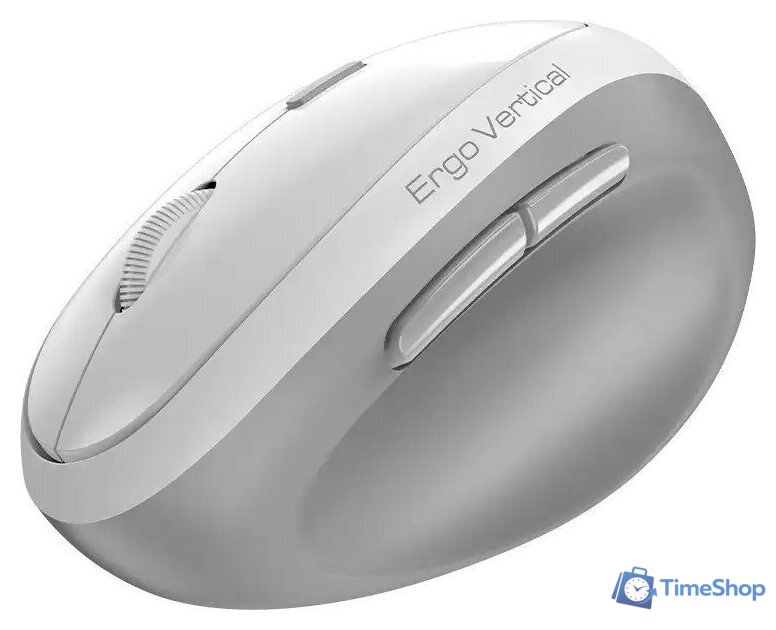 Вертикальная мышь Genius Ergo 8350S (белый/серый) - Изображение №3 — Интернет-магазин Time-Shop