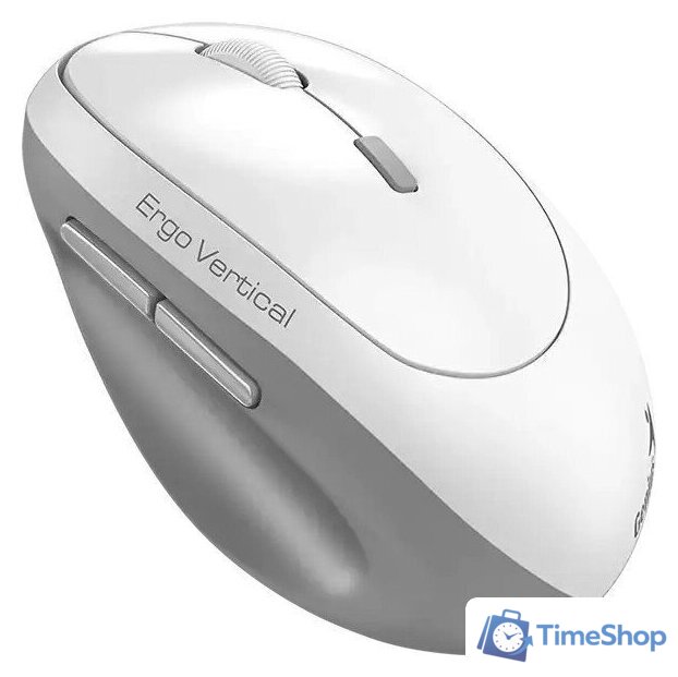 Вертикальная мышь Genius Ergo 8350S (белый/серый) - Изображение №2 — Интернет-магазин Time-Shop