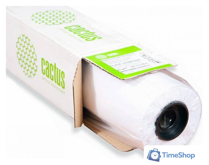 Офисная бумага CACTUS 610 мм х 45.7 м 80 г/м2 CS-LFP80-610457E - Изображение №1 — Интернет-магазин Time-Shop
