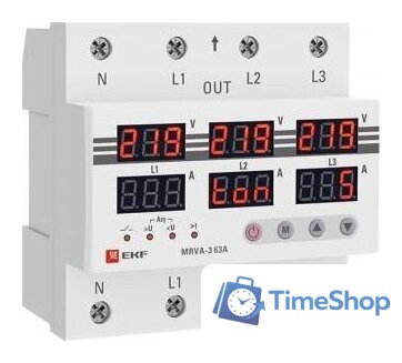 Реле напряжения EKF MRVA-3 63A - Изображение №1 — Интернет-магазин Time-Shop
