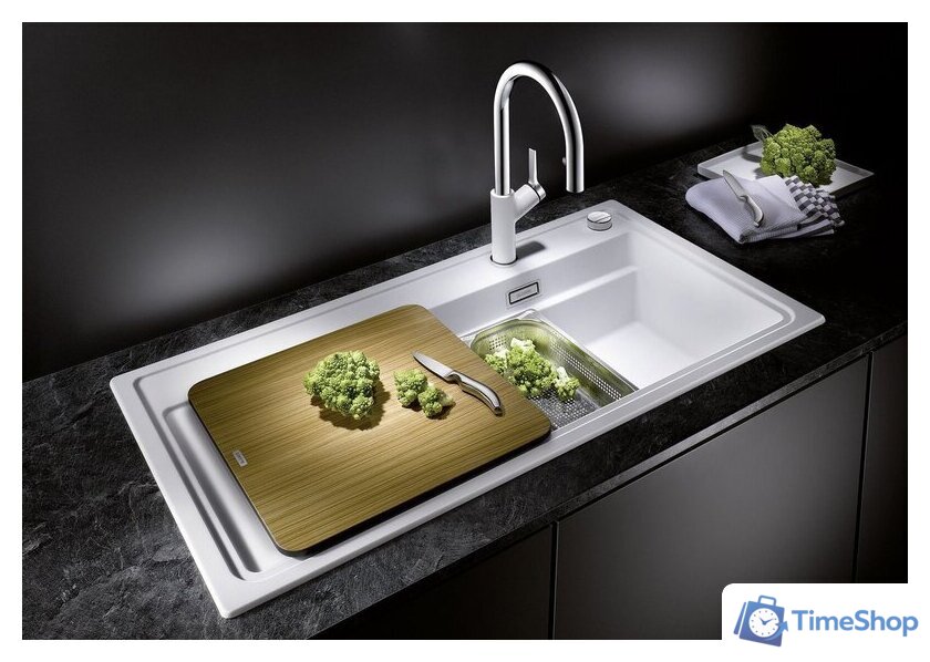 Кухонная мойка Blanco Zenar XL 6 S SteamerPlus 524052 (антрацит, с аксессуарами) - Изображение №2 — Интернет-магазин Time-Shop