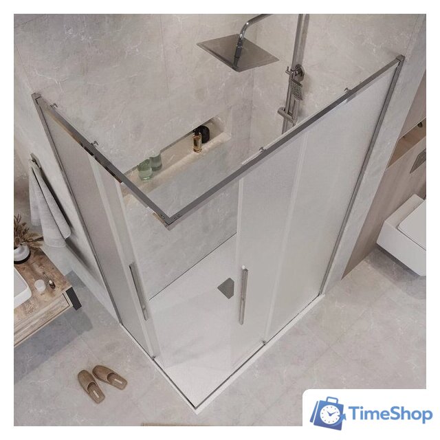 Душевая дверь Grossman Galaxy 80x195 1/2.K33.01.80.10.02 (хром/шиншилла стекло) - Изображение №11 — Интернет-магазин Time-Shop