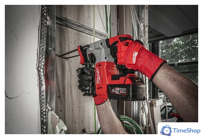 Перфоратор Milwaukee M18 M18BLH-0 4933479426 (без АКБ) - Изображение №9 — Интернет-магазин Time-Shop
