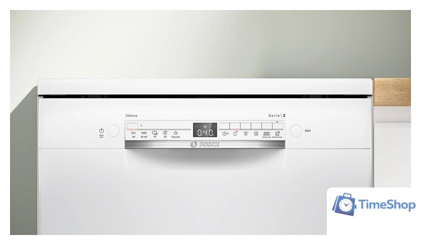 Отдельностоящая посудомоечная машина Bosch Serie 2 SMS2ITW09E - Изображение №7 — Интернет-магазин Time-Shop