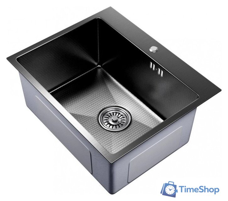 Кухонная мойка Mixline Pro 552935 (черный графит, с сифоном) - Изображение №2 — Интернет-магазин Time-Shop