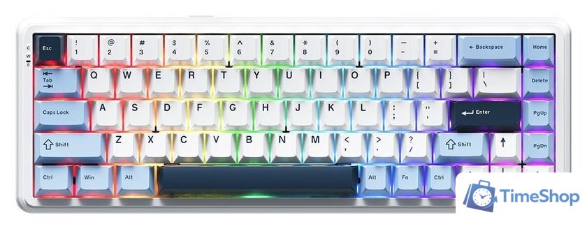 Клавиатура Ajazz AK680 Max (8+1K) (белый/голубой/темно-синий) - Изображение №1 — Интернет-магазин Time-Shop