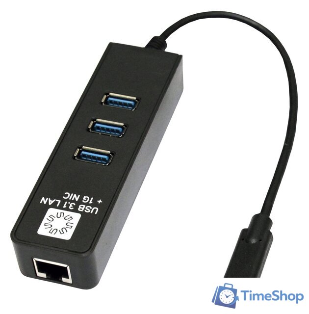 USB-хаб 5bites UA3C-45-10BK - Изображение №1 — Интернет-магазин Time-Shop