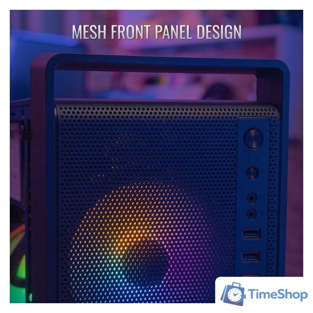 Корпус AeroCool CS-109-G-BK-v1 - Изображение №4 — Интернет-магазин Time-Shop