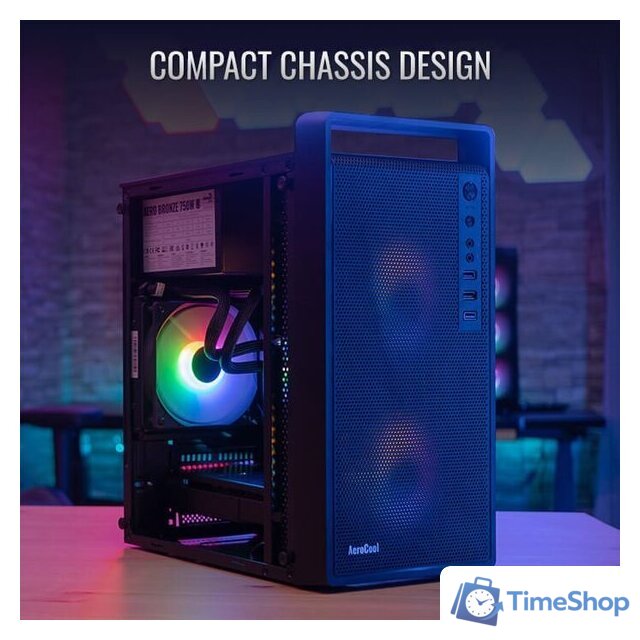 Корпус AeroCool CS-109-G-BK-v1 - Изображение №5 — Интернет-магазин Time-Shop